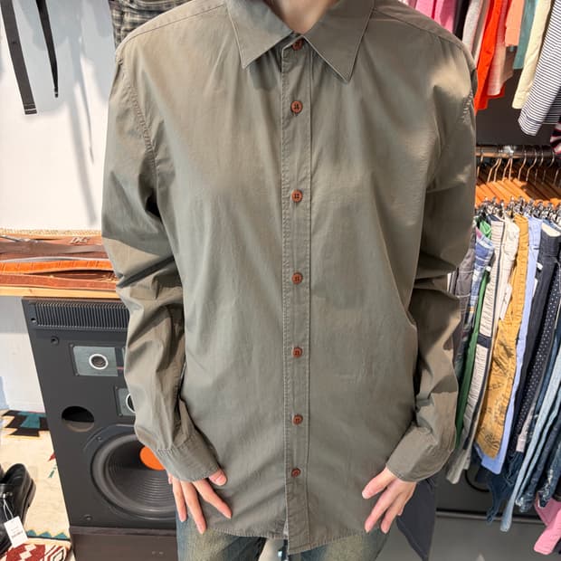 Armani Exchange 올리브 코튼 셔츠 M