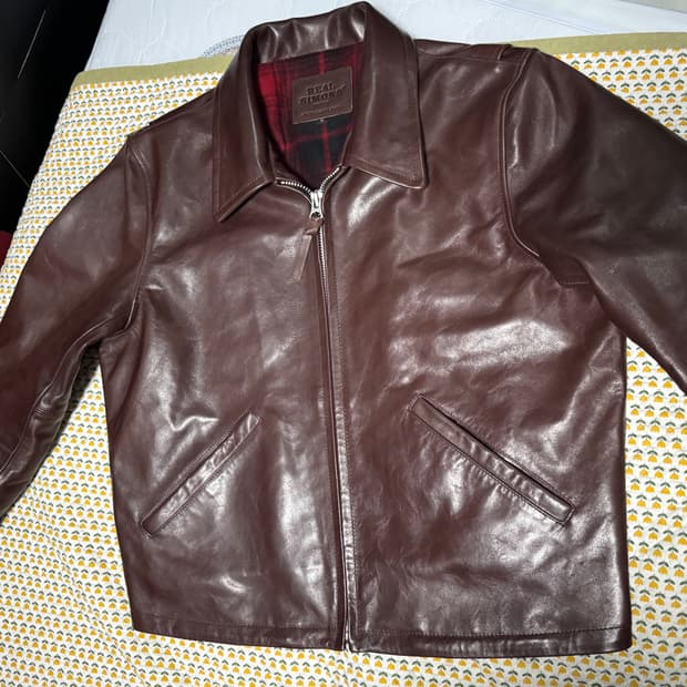 리얼시몬스 말가죽 스포츠자켓