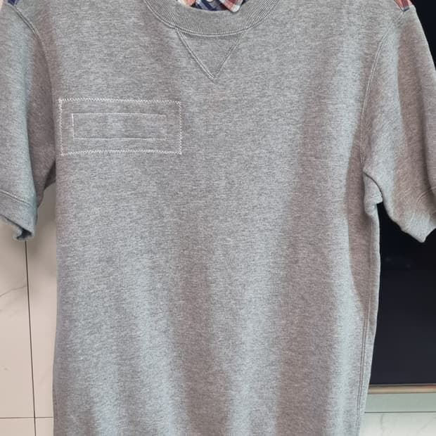 sacai 사카이 하이브리드 반팔 스웻 셔츠 (15-00783M)