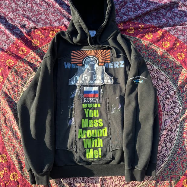 베트멍 러시안 패치 후드 m