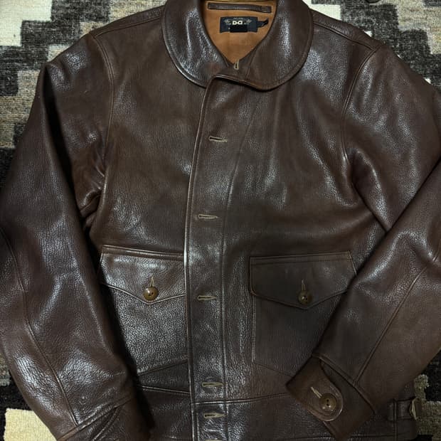 RRL 코삭 먼로 가죽 자켓 L