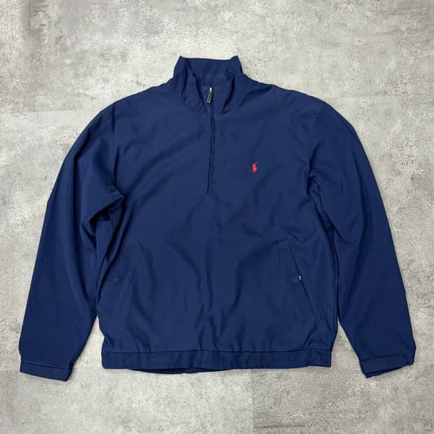 폴로 랄프로렌 네이비 바람막이 하프집업