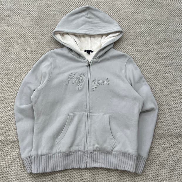 타미힐피거 로고자수 후드집업 r2956