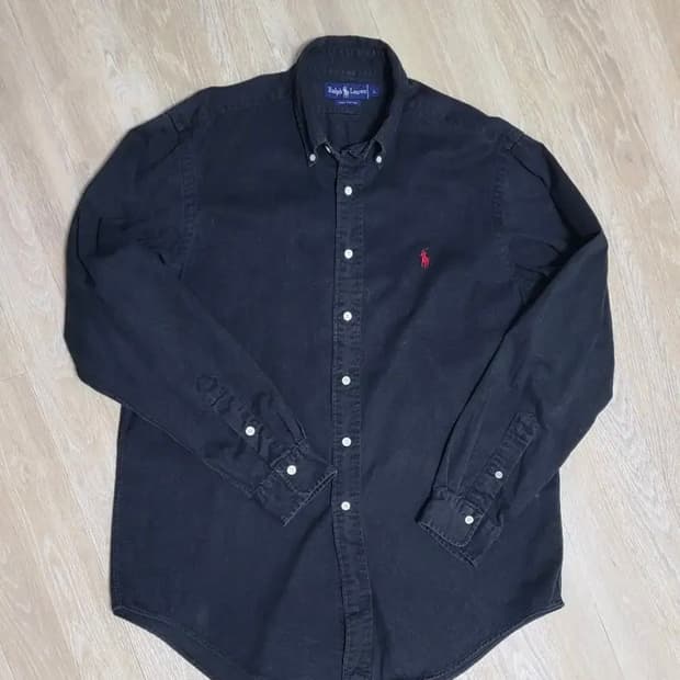 폴로 블랙 셔츠 L