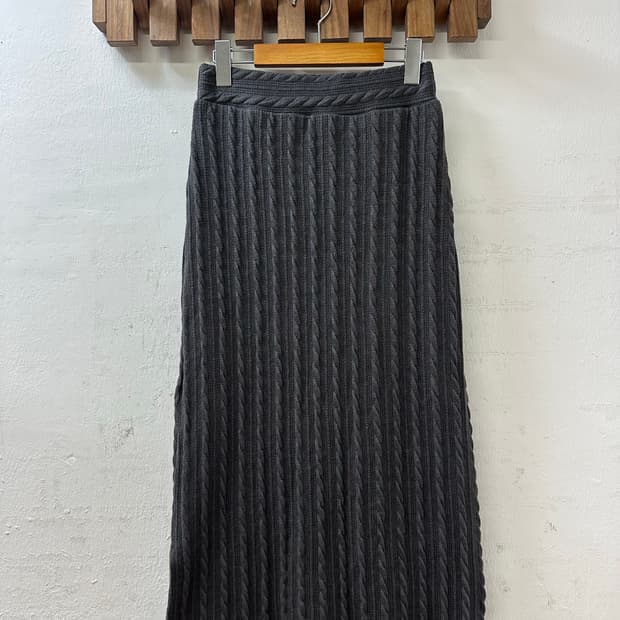 일본빈티지 꽈배기 케이블 니트 스커트