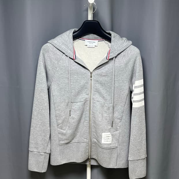 [정품] 2 톰브라운 사선 후드집업 그레이