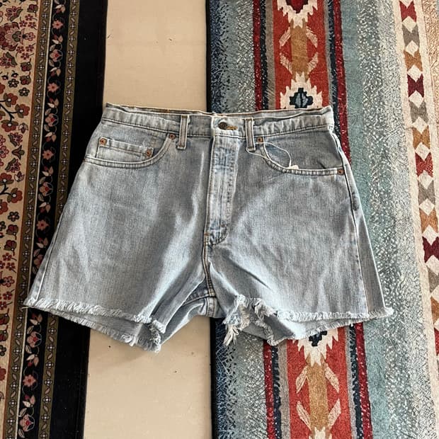 USA 리바이스 550 컷팅 데님 반바지