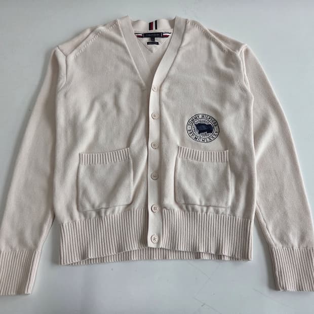 타미힐피거 니트 가디건 베이지 L