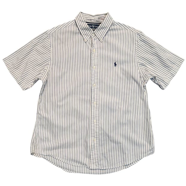 폴로 랄프로렌 스트라이프 반팔 셔츠 (XL)