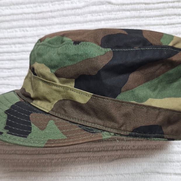 US Military Woodland Camo Patrol Cap