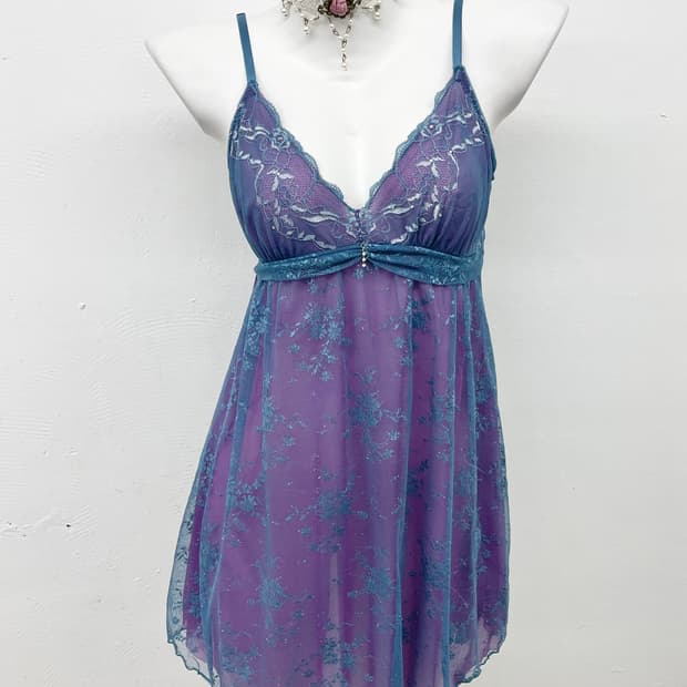 페어리 레이스 투톤 슬립