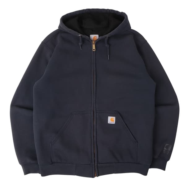 칼하트 네이비 레인디펜더 써멀 후드집업