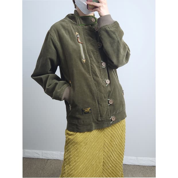 (더블탭스) 코듀로이 점퍼 자켓