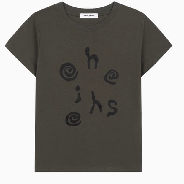 택o새제품 오헤시오 로고티 deep brown 