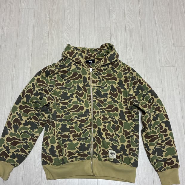 스투시 카모 후드집업