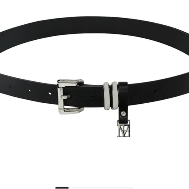 트리밍버드 Minimal Cowhide Leather Belt [블랙]