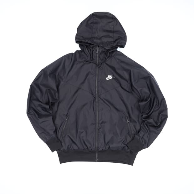 S 나이키 올블랙 후드 집업 바람막이 N7573