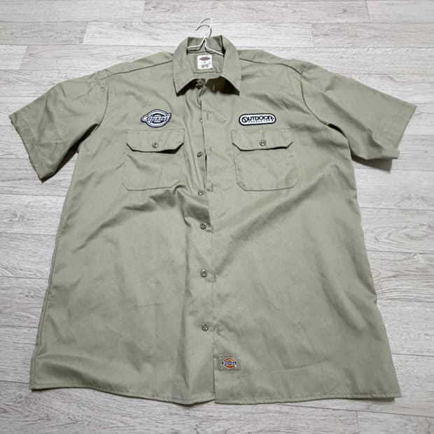 디키즈 x 아웃도어 코튼 셔츠