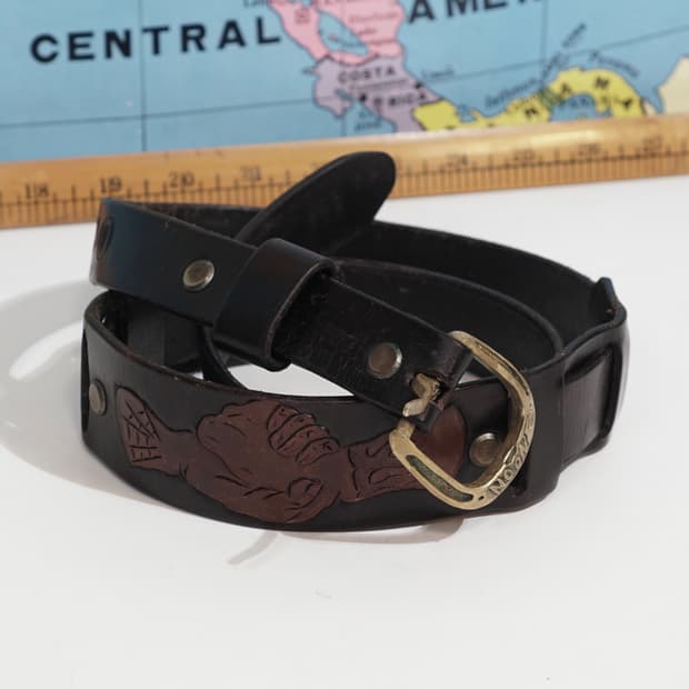 Noone 빈티지 레더 벨트