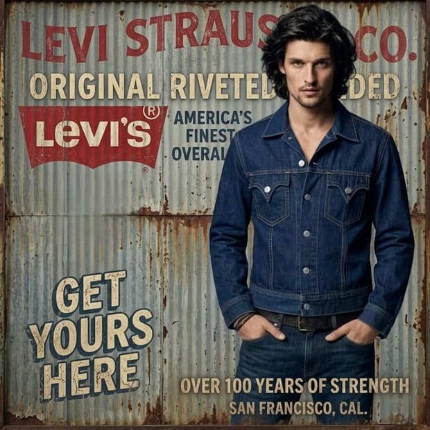Levi's type1 western denim jacket