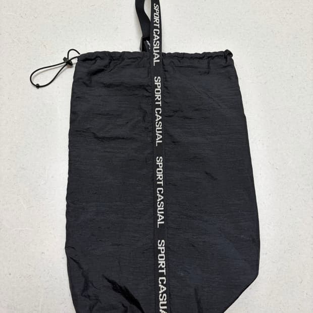 헤리티지플로스 블랙 나일론스포츠백