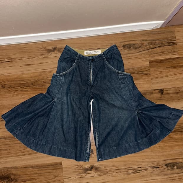 Archive Kapital Hakama Denim Shorts