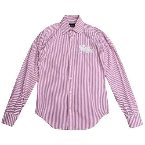POLO 빅포니 핑크 스트라이프 셔츠 2