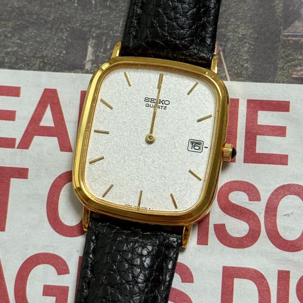 Seiko 세이코 스노우 플래이크 스퀘어 쿼츠