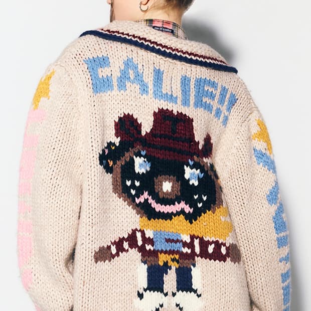 새상품.에즈이프캘리 카우걸 테디 집업 가디건