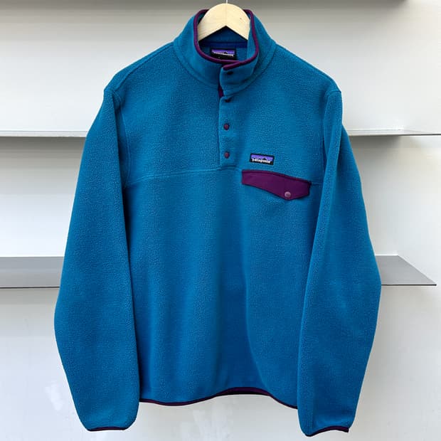 파타고니아 신칠라 비레이 블루 스냅 티 플리스