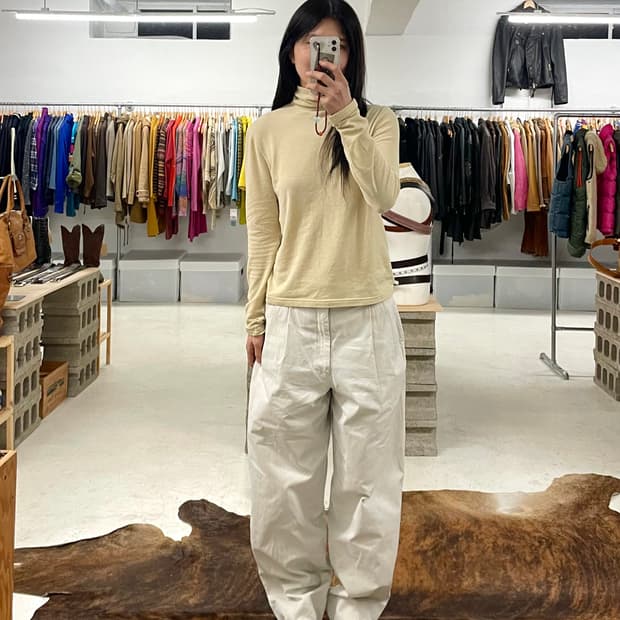 90's COMME DES GARCONS homme 투턱 치노 팬츠