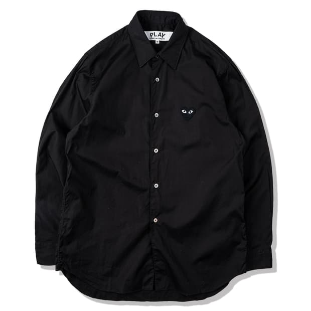 꼼데가르송 블랙 하트 셔츠