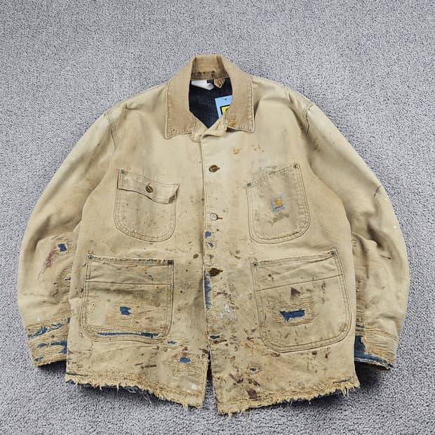 칼하트 리페어 커스텀 아크틱 초어 워크 자켓 (상세설명참조)/ 10076