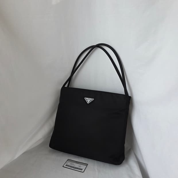 [정품 PRADA] 프라다 두줄 나일론 여성 토트백 미디움