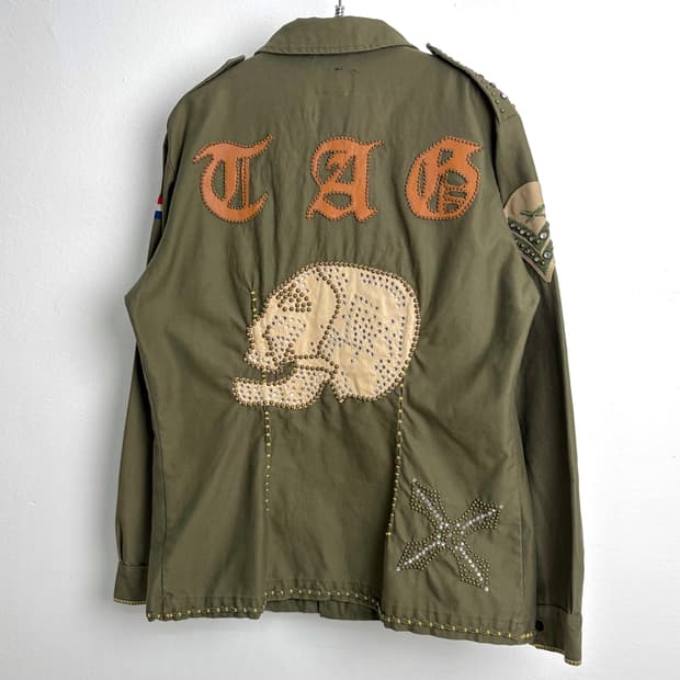 태그 빈티지 리메이크 밀리터리 스터드 자켓 made in USA