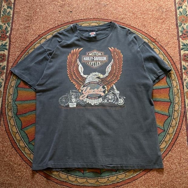 Harley-Davidson 할리데이비슨 90s 싱글스티치 튜블러 빈티지