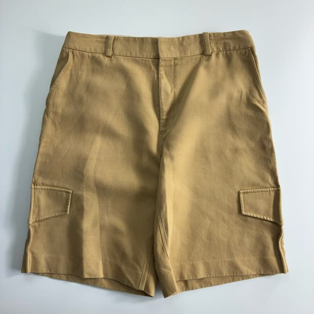 Recto  렉토 베이지 카고 하프 워크팬츠 