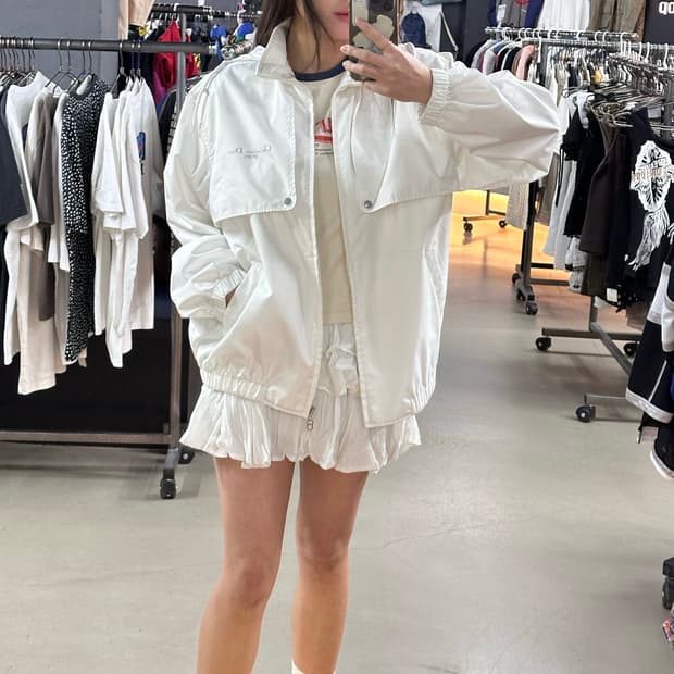 크리스찬 디올 스포츠 화이트 폴리쉘 자켓