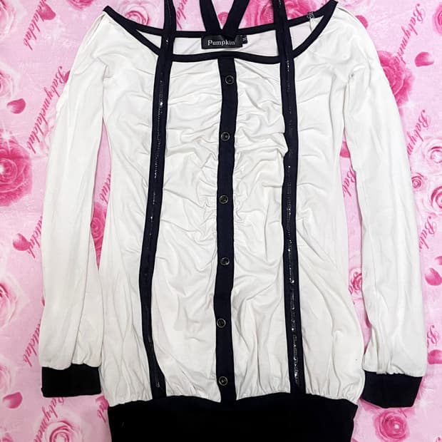 pumpkin 펌킨 오네갸루 오프숄더 갸루오프숄더 y2k