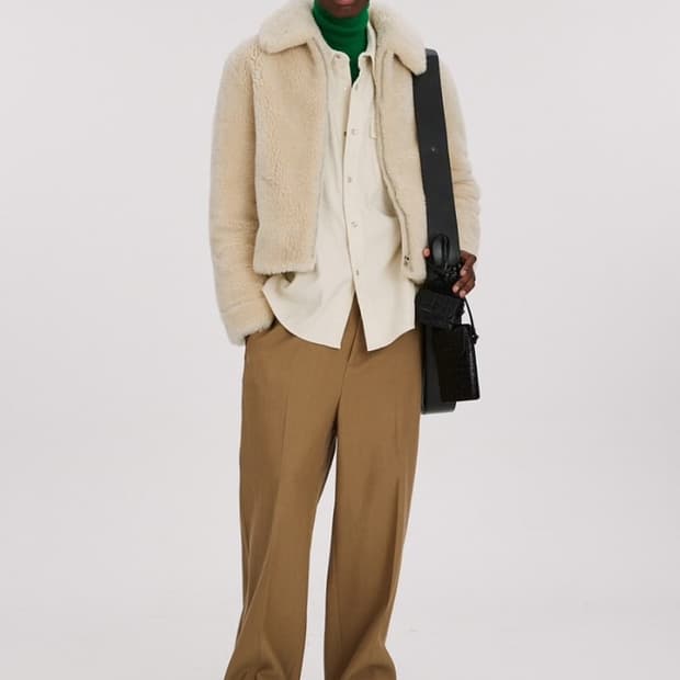 렉토 울 시어링 퍼 자켓