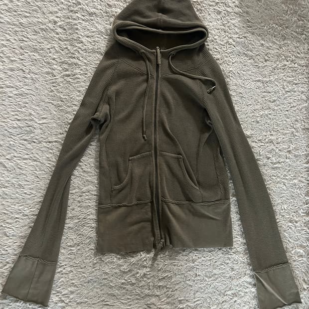 G.o.a waffle zip hoodie