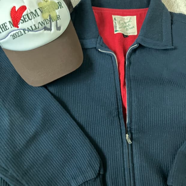 [일괄판매] 메이드인 재팬 일본메이드 코듀로이 블루종 자켓 L + 더뮤지