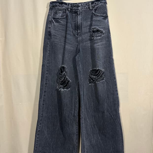 준지 디스트로이드 와이드 데님 처분 