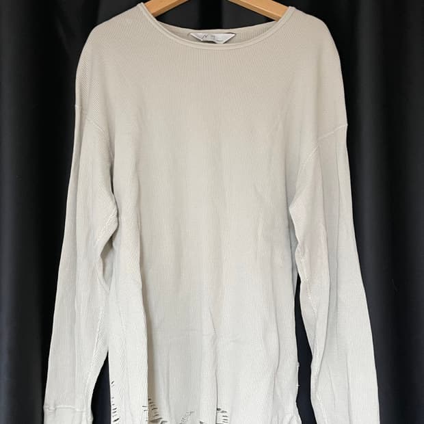 안셀름 데미지 와플 롱슬리브