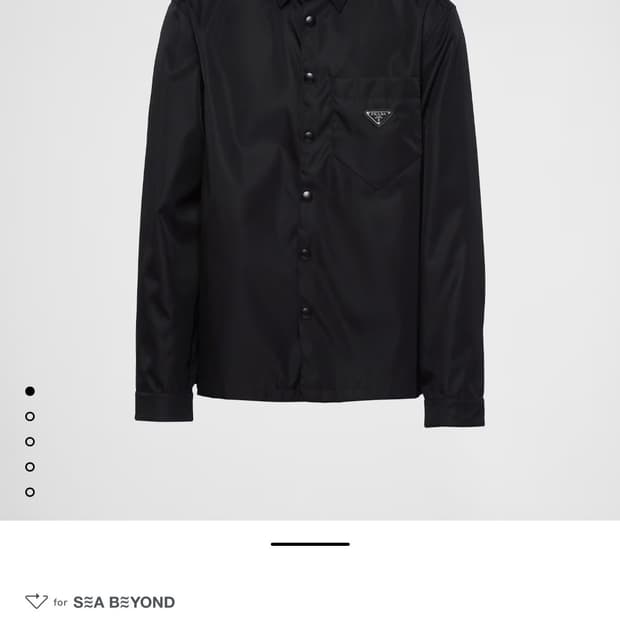 프라다 리나일론 셔츠 긴팔
