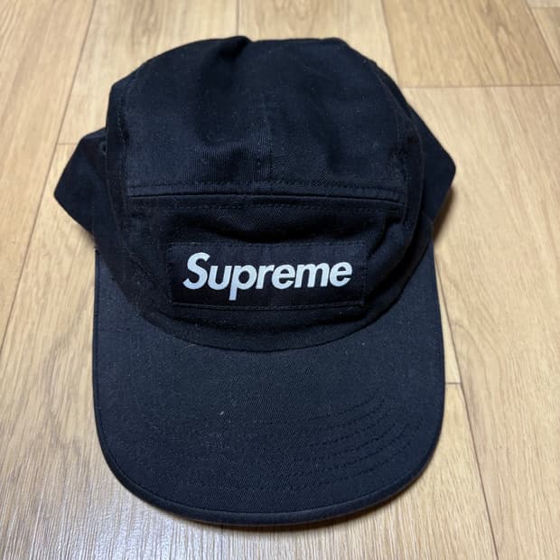 Supreme 슈프림 블랙 캠프캡