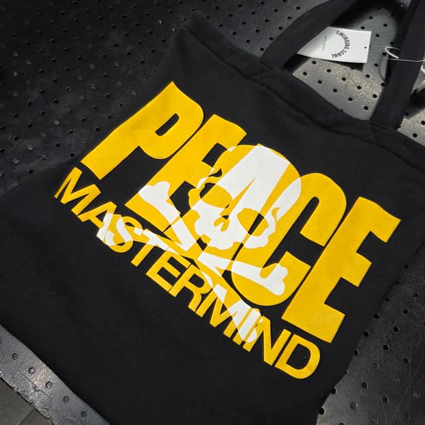 마스터마인드 블랙 스컬 토트백