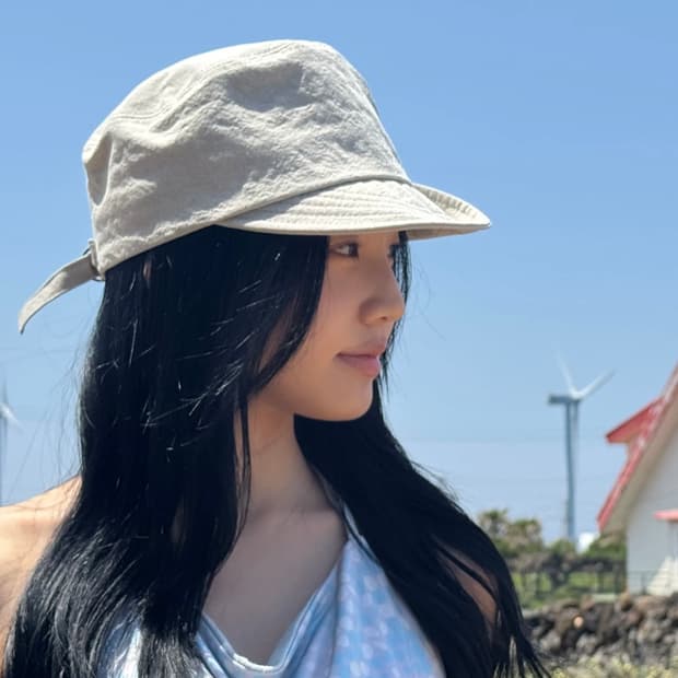 인앤양인하모니 모자messenger hat, light grey