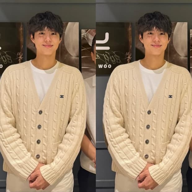 [박보검착용] 셀린느 캐시미어 100 케이블 가디건 S사이즈 !!!!!