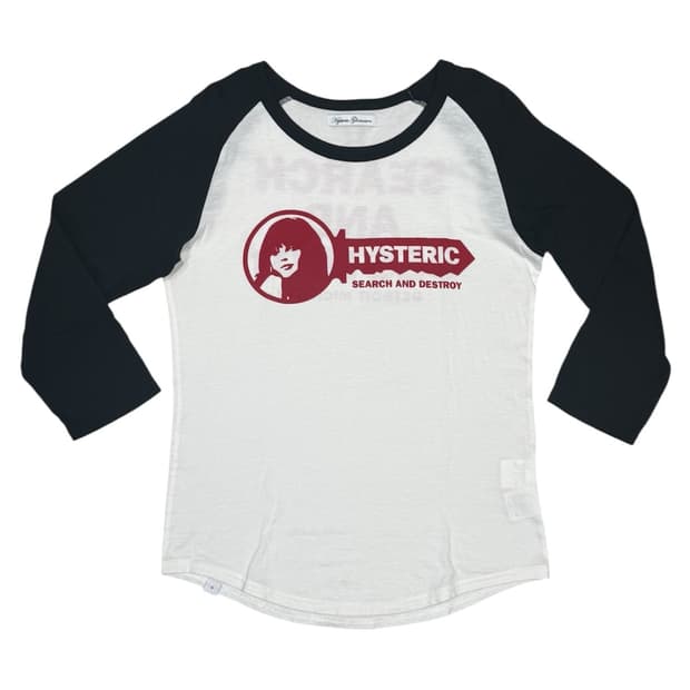 히스테릭 글래머 아카이브 히스걸 라글란 7부 롱슬리브 티셔츠